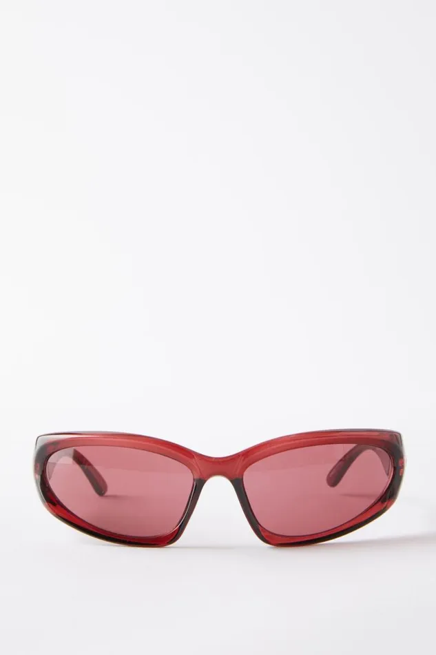 Cotton On Sunglasses Bonnie Sporty Racer Sunglasses Sangria 8211 Women