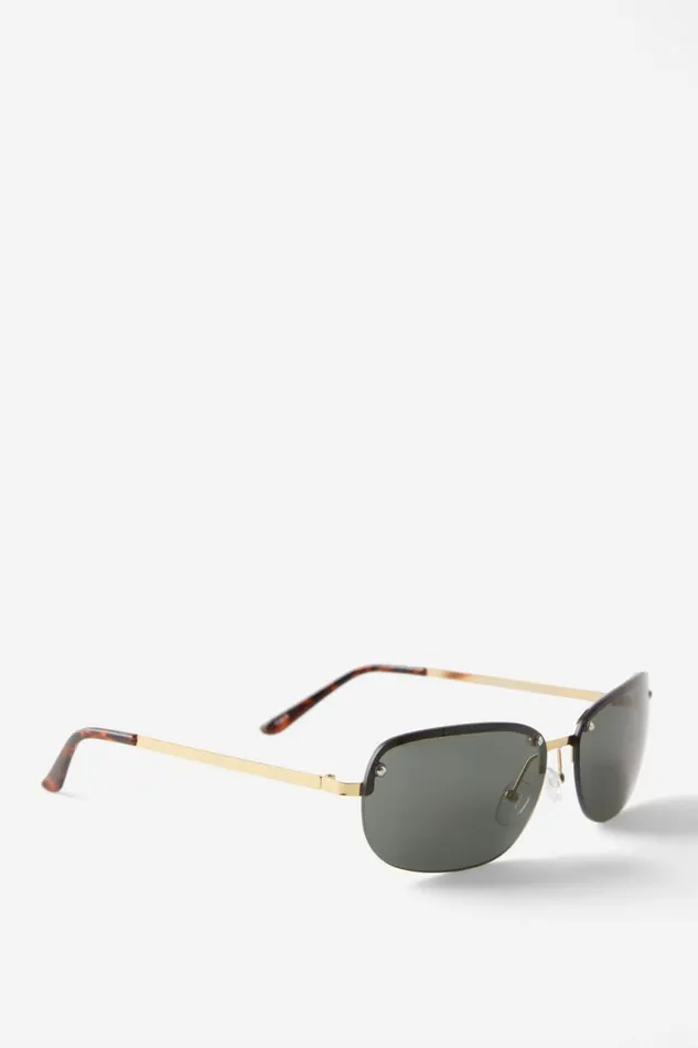 Cotton On Sunglasses Jay Rimless Sunglasses Golddark Green 8211 Women Cotton On Sunglasses Jay Rimless Sunglasses Golddark Green 8211 Women