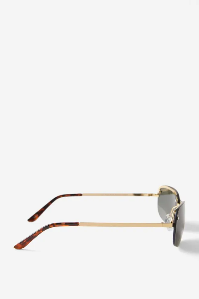 Cotton On Sunglasses Jay Rimless Sunglasses Golddark Green 8211 Women Cotton On Sunglasses Jay Rimless Sunglasses Golddark Green 8211 Women