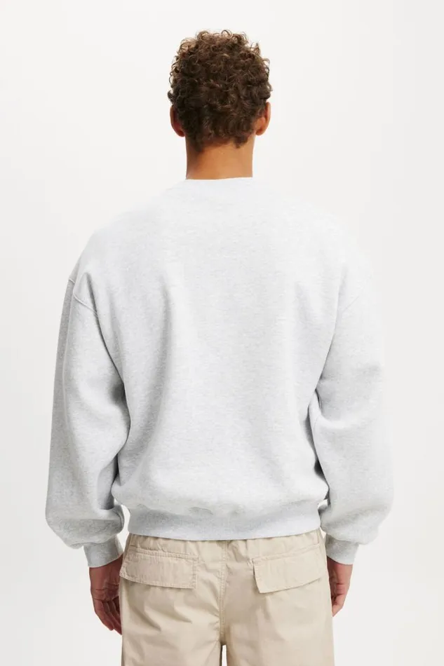 Cotton On Sweats and Hoodies Box Fit Graphic Crew Sweater Grey Marlebest In The West 8211 Men