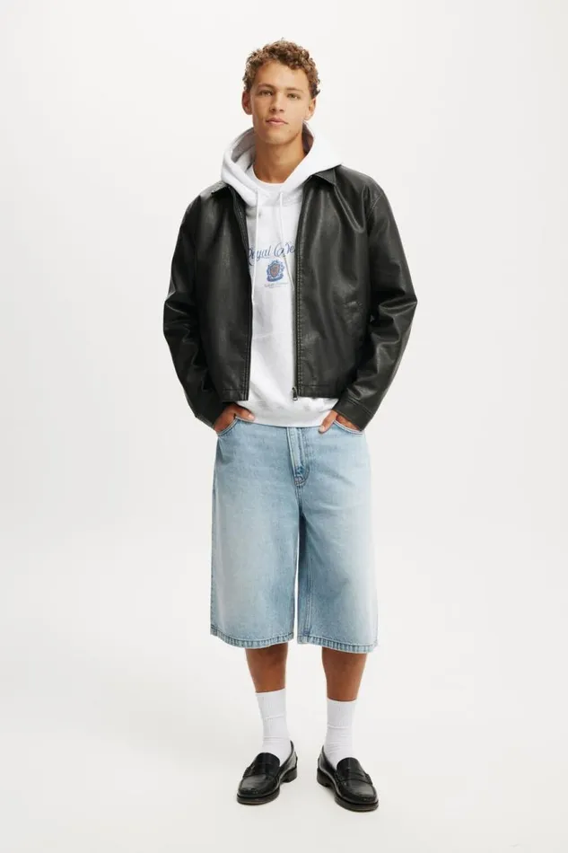 Cotton On Sweats and Hoodies Box Fit Graphic Hoodie Athletic Marleroyal Deluxe 8211 Men