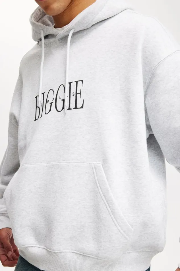 Cotton On Sweats and Hoodies Box Fit Music Hoodie Lcn Mt Grey Marlebiggie 8211 Biggie Smalls 8211 Men Cotton On Sweats and Hoodies Box Fit Music Hoodie Lcn Mt Grey Marlebiggie 8211 Biggie Smalls 8211 Men