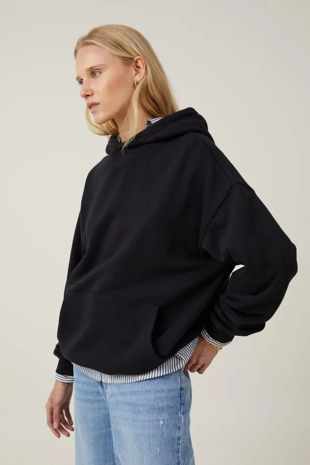 Cotton On SweatsandHoodies Classic Fleece Hoodie Black 8211 Women