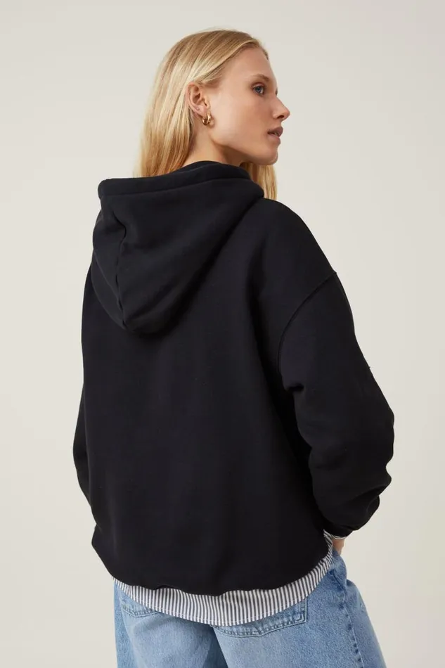 Cotton On SweatsandHoodies Classic Fleece Hoodie Black 8211 Women Cotton On SweatsandHoodies Classic Fleece Hoodie Black 8211 Women