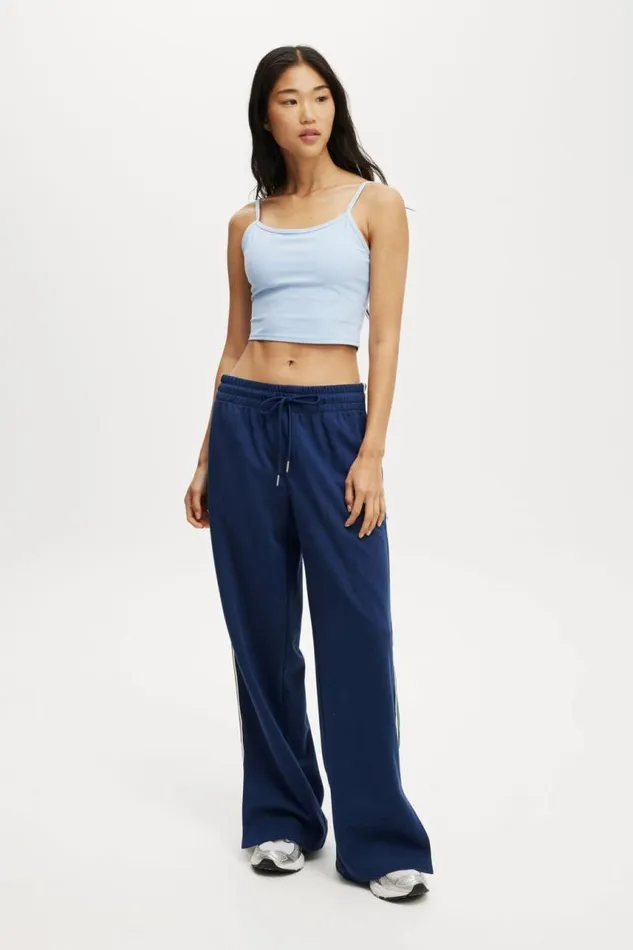 Cotton On SweatsandHoodies Court Side Track Pant Heritage Bluealpine Green 8211 Women