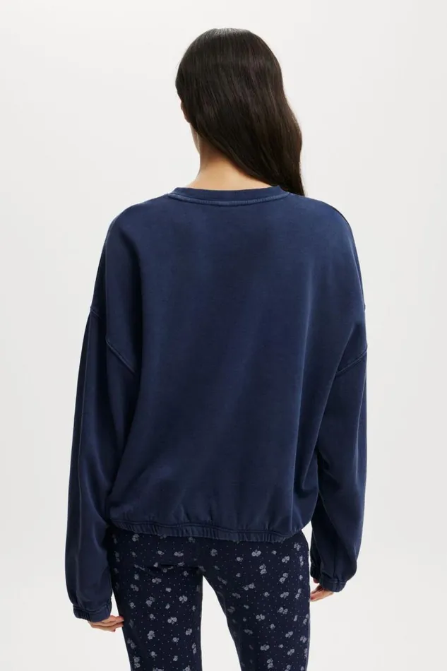Cotton On SweatsandHoodies Cozy Sleep Crew Neck Fleece Voyage Blue 8211 Women Cotton On SweatsandHoodies Cozy Sleep Crew Neck Fleece Voyage Blue 8211 Women