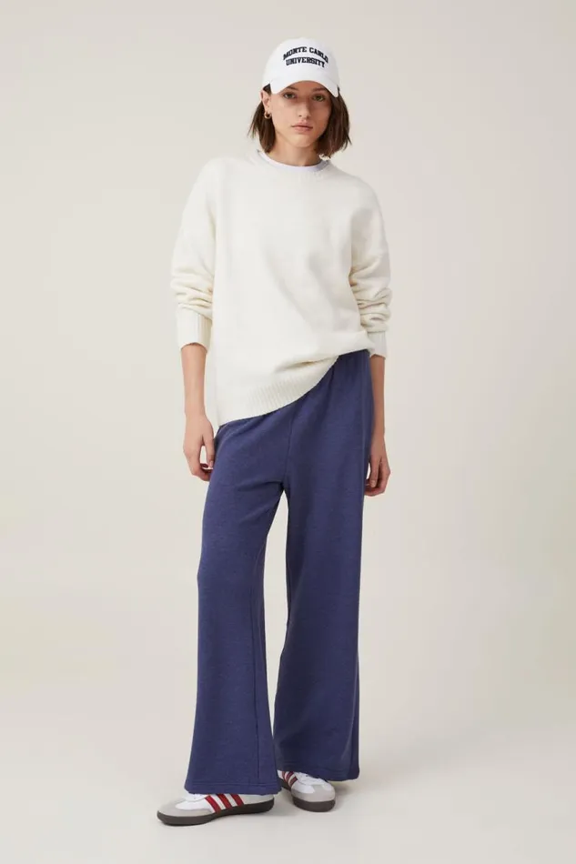 Cotton On SweatsandHoodies Lightweight Straight Sweatpant Vintage Navy Marle 8211 Women