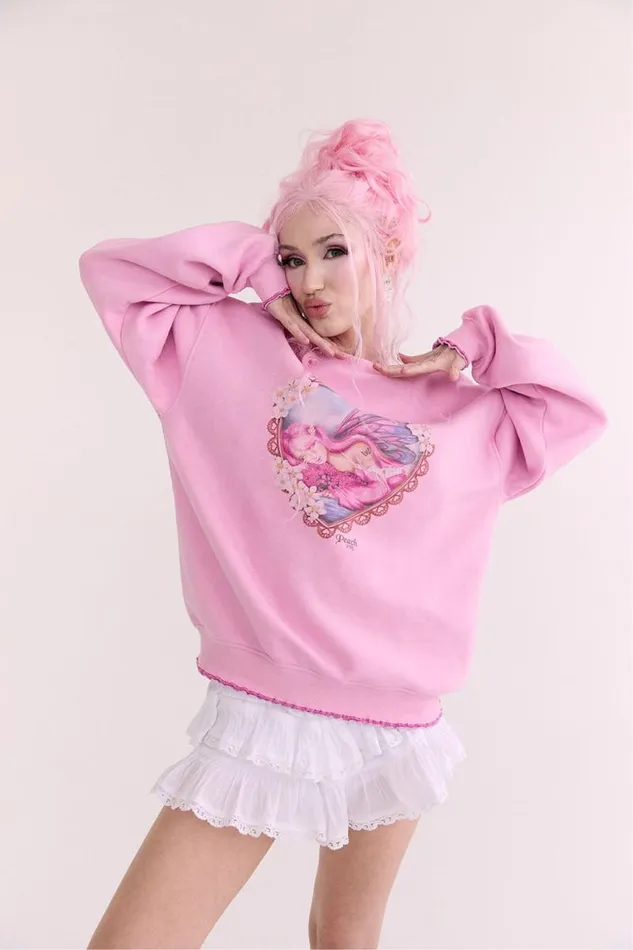 Cotton On SweatsandHoodies Peach Prc Crew Sweatshirt Lcn Peach Heartsweet Lilac 8211 Women Cotton On SweatsandHoodies Peach Prc Crew Sweatshirt Lcn Peach Heartsweet Lilac 8211 Women