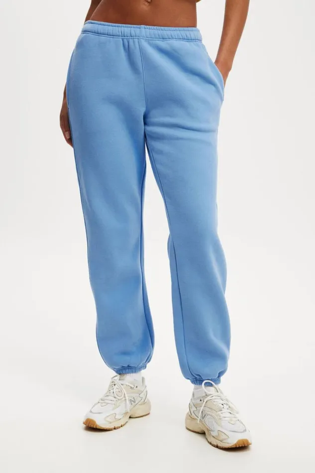 Cotton On SweatsandHoodies Plush Essential Gym Sweatpant Adrift Blue 8211 Women