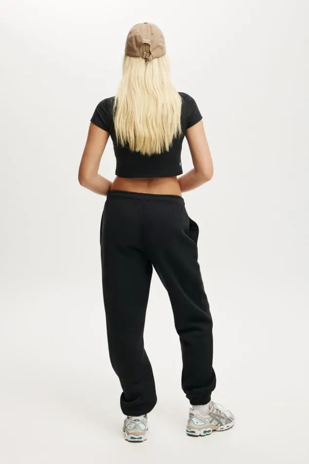 Cotton On SweatsandHoodies Plush Essential Gym Sweatpant Black 8211 Women