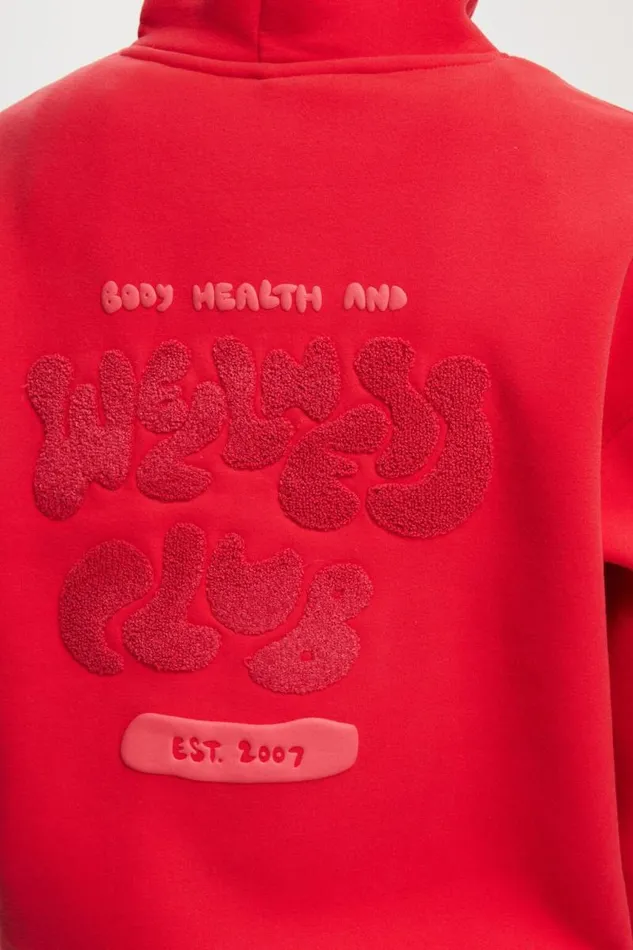 Cotton On SweatsandHoodies Plush Premium Graphic Hoodie Raspberrywellness Club Tonal 8211 Women