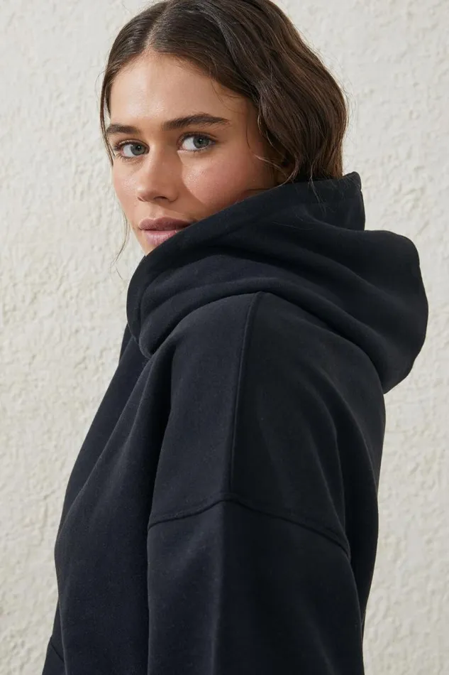 Cotton On SweatsandHoodies Plush Premium Hoodie Black 8211 Women