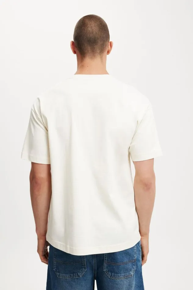 Cotton On Tees and Tanks Box Fit Easy TShirt Creampuffoff Schedule 8211 Men Cotton On Tees and Tanks Box Fit Easy TShirt Creampuffoff Schedule 8211 Men