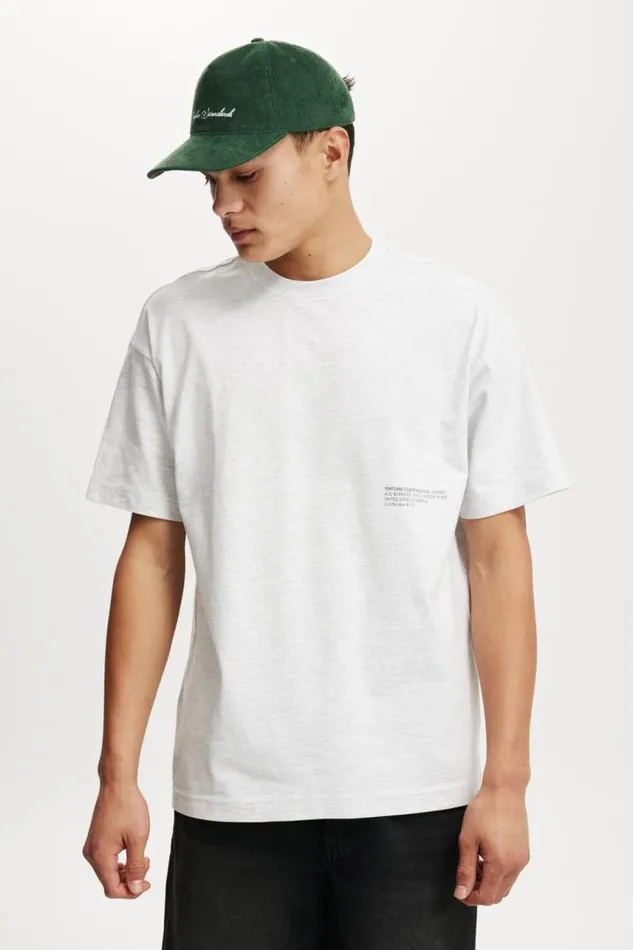 Cotton On Tees and Tanks Box Fit Easy TShirt White Marleportland Essentials 8211 Men