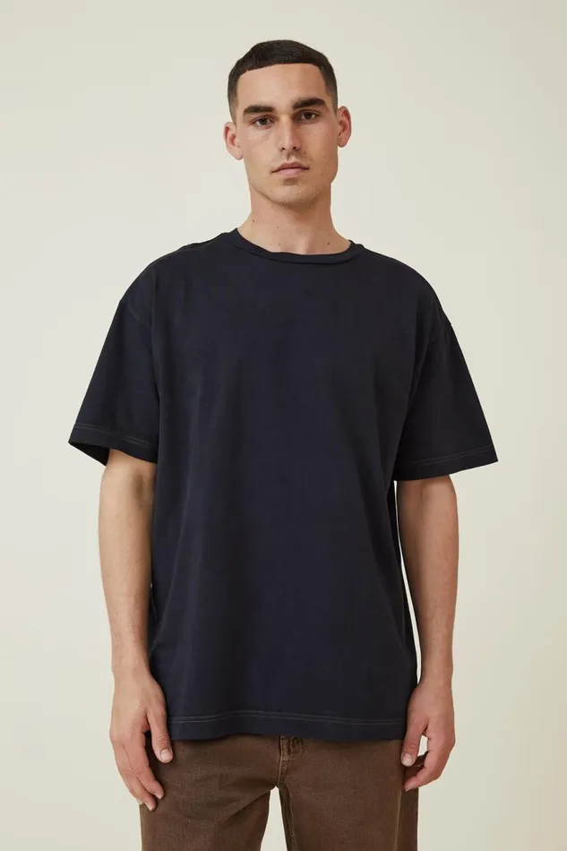 Cotton On Tees and Tanks Box Fit TShirt Black 8211 Men