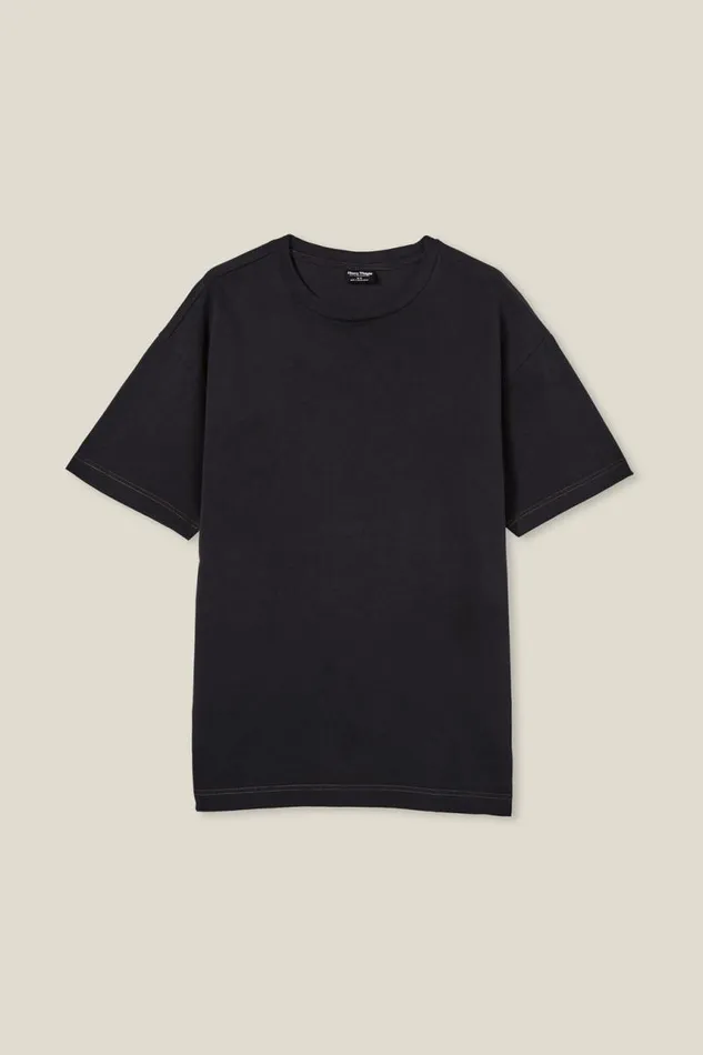 Cotton On Tees and Tanks Box Fit TShirt Black 8211 Men Cotton On Tees and Tanks Box Fit TShirt Black 8211 Men