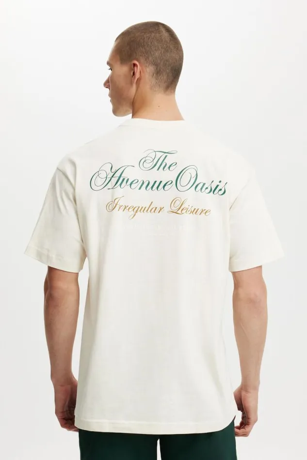 Cotton On Tees and Tanks Box Fit Text TShirt Creampuffirregular Leisure Burgundy 8211 Men Cotton On Tees and Tanks Box Fit Text TShirt Creampuffirregular Leisure Burgundy 8211 Men