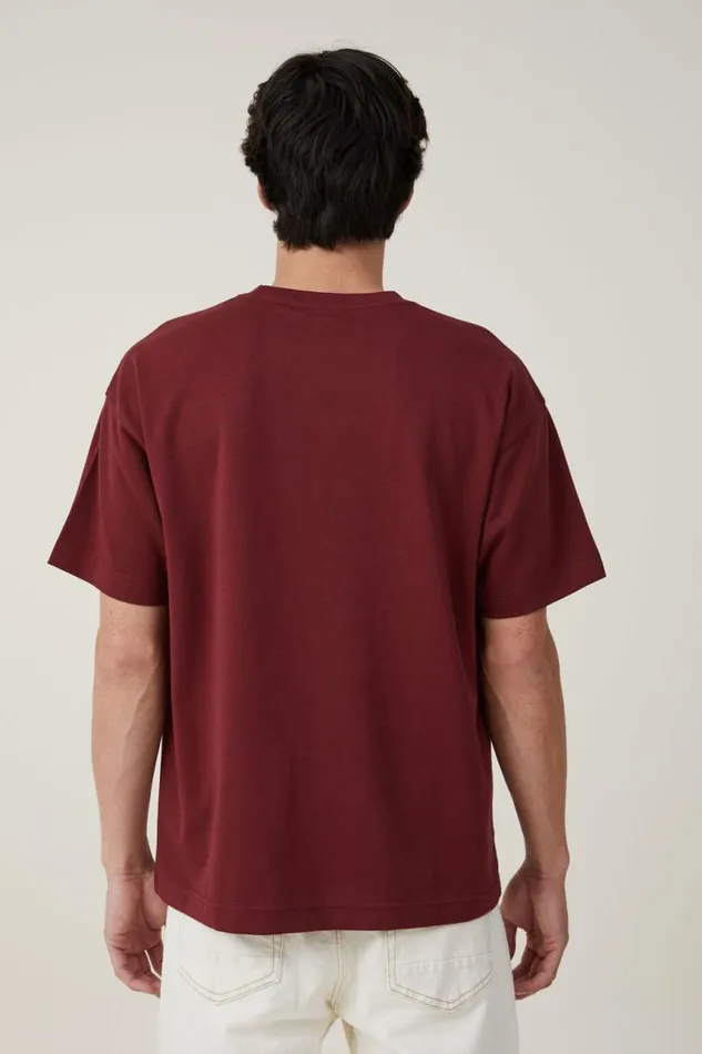 Cotton On Tees and Tanks Hyperweave TShirt Dark Carmine 8211 Men Cotton On Tees and Tanks Hyperweave TShirt Dark Carmine 8211 Men