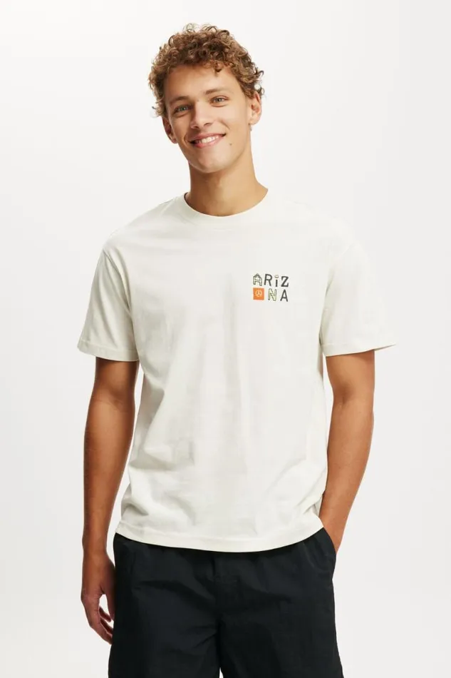 Cotton On Tees and Tanks Loose Fit Art TShirt Bonearizona 8211 Men