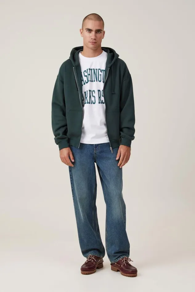 Cotton On Tees and Tanks Loose Fit College TShirt White Washington Parks 8211 Men Cotton On Tees and Tanks Loose Fit College TShirt White Washington Parks 8211 Men