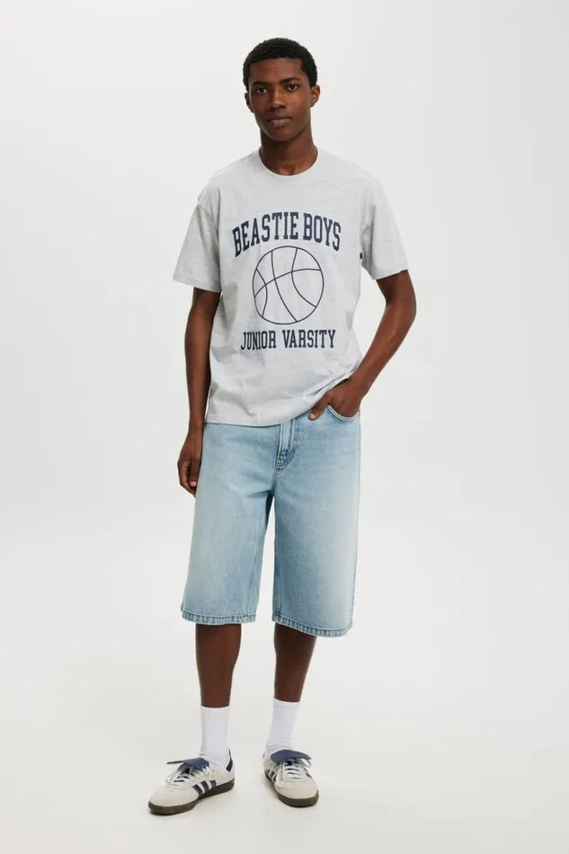Cotton On Tees and Tanks Loose Fit Music TShirt Lcn Bra Light Grey Marle Beastie Boys 8211 Vars 8211 Men Cotton On Tees and Tanks Loose Fit Music TShirt Lcn Bra Light Grey Marle Beastie Boys 8211 Vars 8211 Men