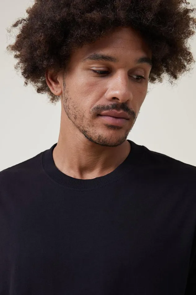 Cotton On Tees and Tanks Organic Loose Fit TShirt Black 8211 Men