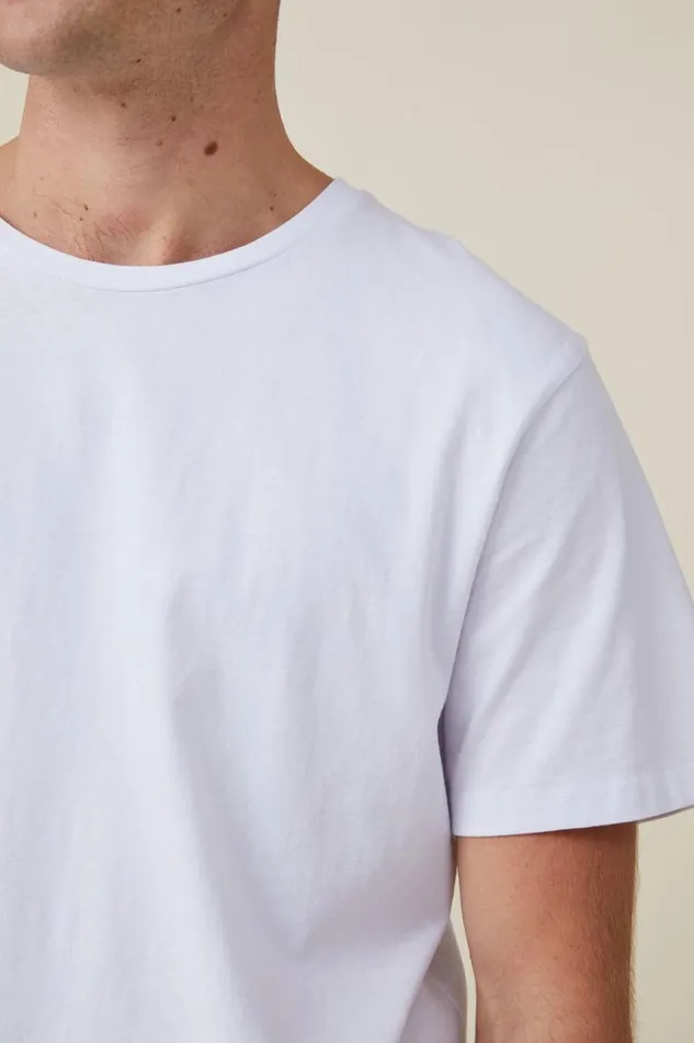 Cotton On Tees and Tanks Organic Regular Fit Crew TShirt White 8211 Men Cotton On Tees and Tanks Organic Regular Fit Crew TShirt White 8211 Men
