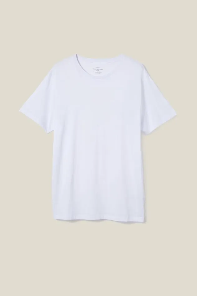 Cotton On Tees and Tanks Organic Regular Fit Crew TShirt White 8211 Men Cotton On Tees and Tanks Organic Regular Fit Crew TShirt White 8211 Men