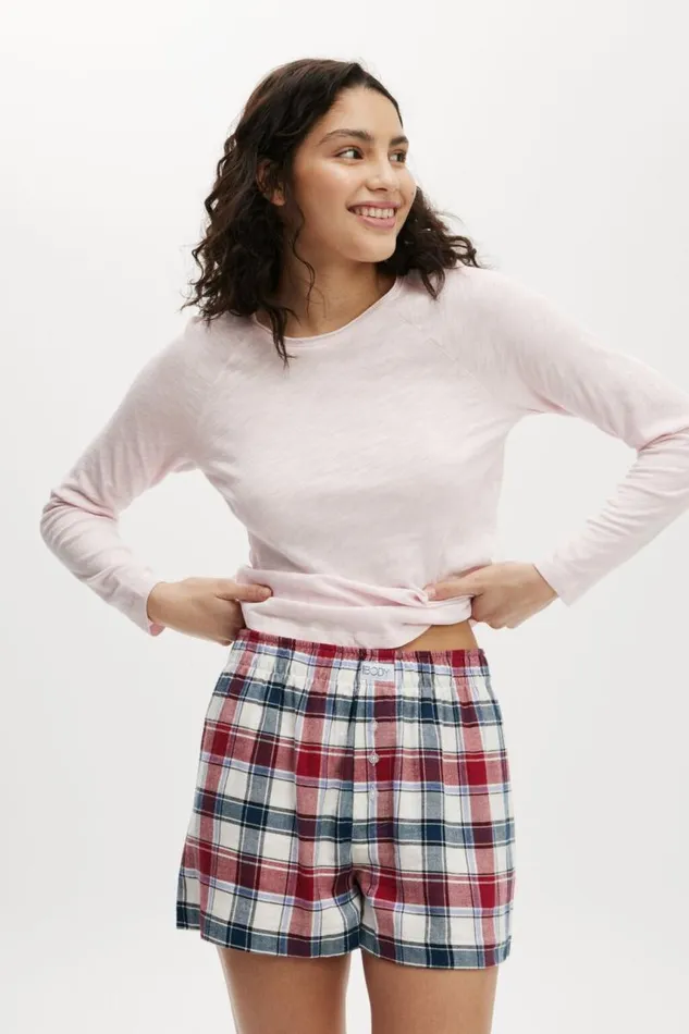 Cotton On Tops Raglan Long Sleeve Top Tender Touch Pink 8211 Women