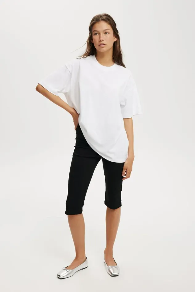 Cotton On Tops The Boxy Oversized Tee White 8211 Women