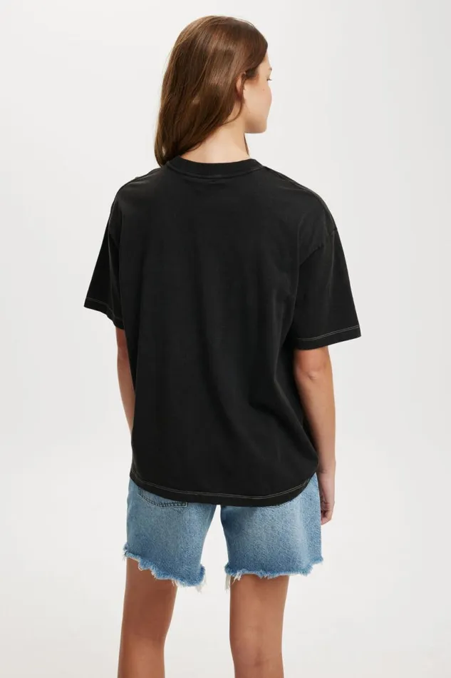Cotton On Tops The Lcn Boxy Graphic Tee Lcn Br Guns N Roses Cherubsblack 8211 Women