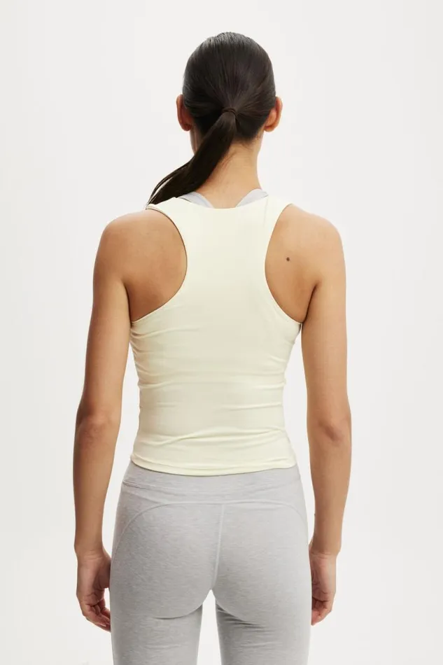 Cotton On Tops Ultra Soft Racer Tank Top Lemon Icing 8211 Women Cotton On Tops Ultra Soft Racer Tank Top Lemon Icing 8211 Women