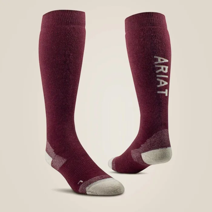 Country Performance Merino Socks Tawny Port MenWomen Ariat Socks