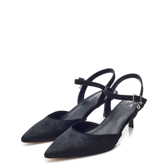 Court Shoes Women Moda In Pelle Jobourg Black Pony Hair