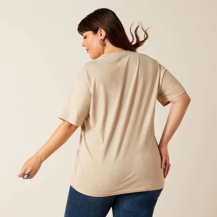 Cowgirl Desert TShirt Oatmeal Heather Women Ariat TShirts and Tops Cowgirl Desert TShirt Oatmeal Heather Women Ariat TShirts and Tops