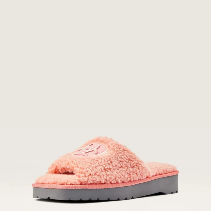 Cozy Chic Square Toe Slipper Fuzzy Pink Women Ariat Slippers