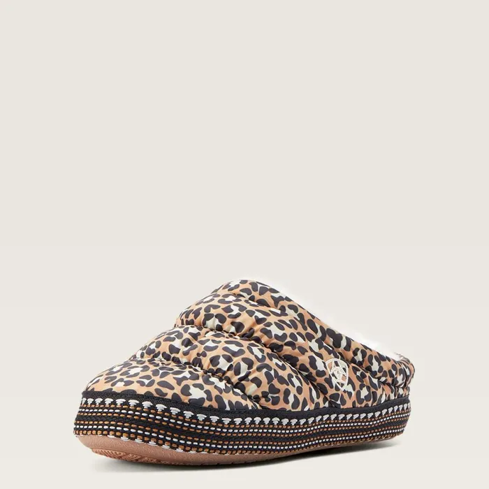 Crius Clog Slipper Tan Leopard Print Kids Ariat Big Kids039 Footwear