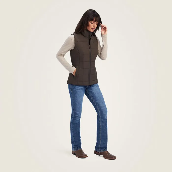 Crius Insulated Vest Banyan Bark Women Ariat Jackets and Vests Crius Insulated Vest Banyan Bark Women Ariat Jackets and Vests