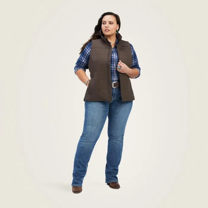 Crius Insulated Vest Banyan Bark Women Ariat Jackets and Vests Crius Insulated Vest Banyan Bark Women Ariat Jackets and Vests
