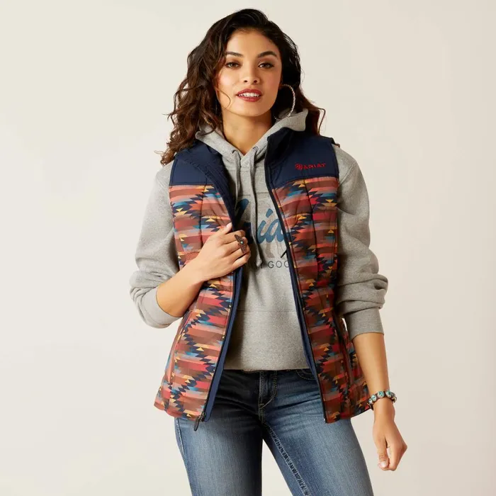 Crius Insulated Vest Mirage Print Women Ariat Jackets and Vests
