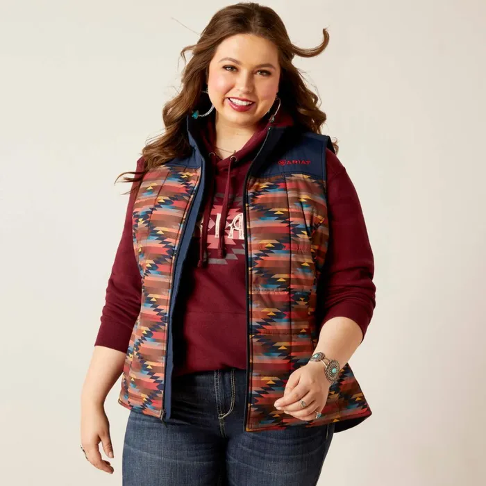 Crius Insulated Vest Mirage Print Women Ariat Jackets and Vests
