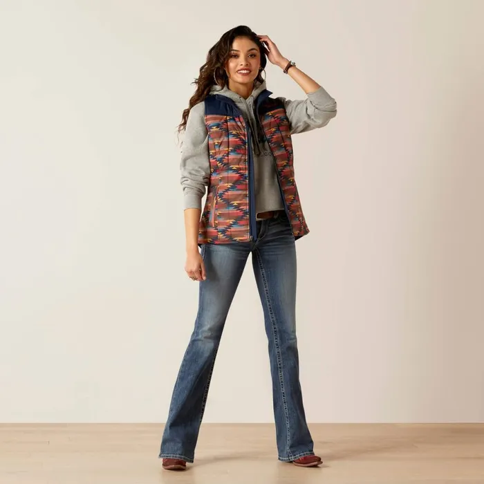 Crius Insulated Vest Mirage Print Women Ariat Jackets and Vests