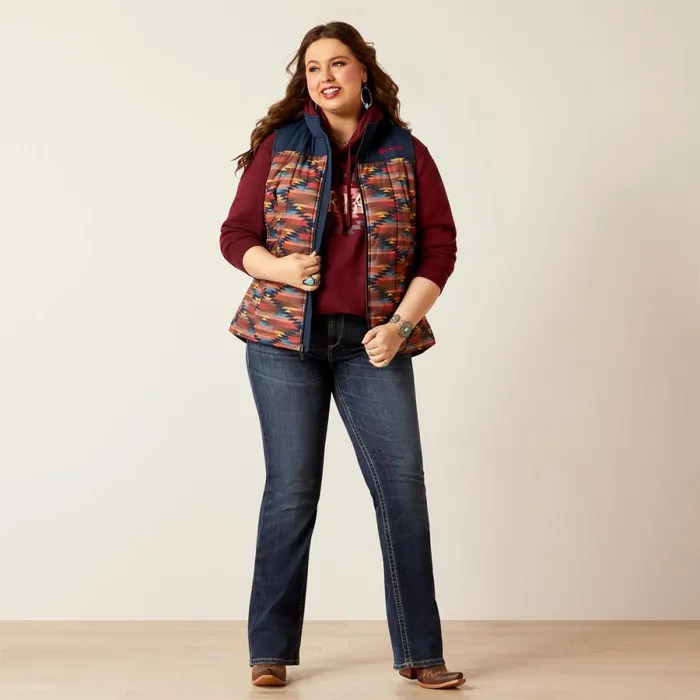 Crius Insulated Vest Mirage Print Women Ariat Jackets and Vests