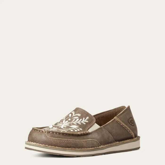 Cruiser Embroidered Brown Bomber Women Ariat Shoes and Sneakers