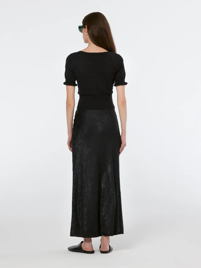 Crushed Satin Skirt Black Women Scotch and Soda Skirts and Shorts