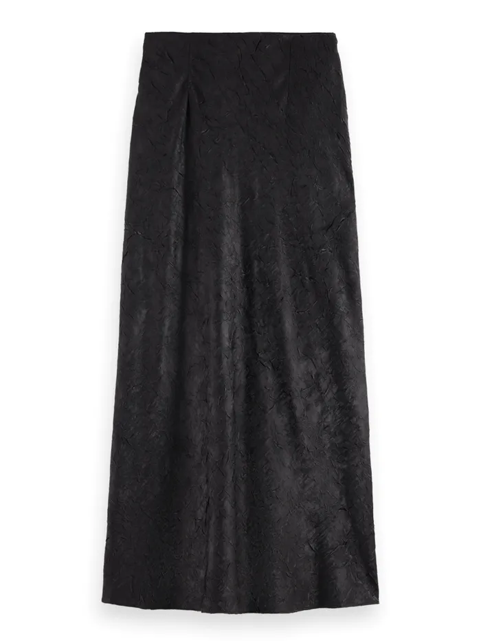 Crushed Satin Skirt Black Women Scotch and Soda Skirts and Shorts