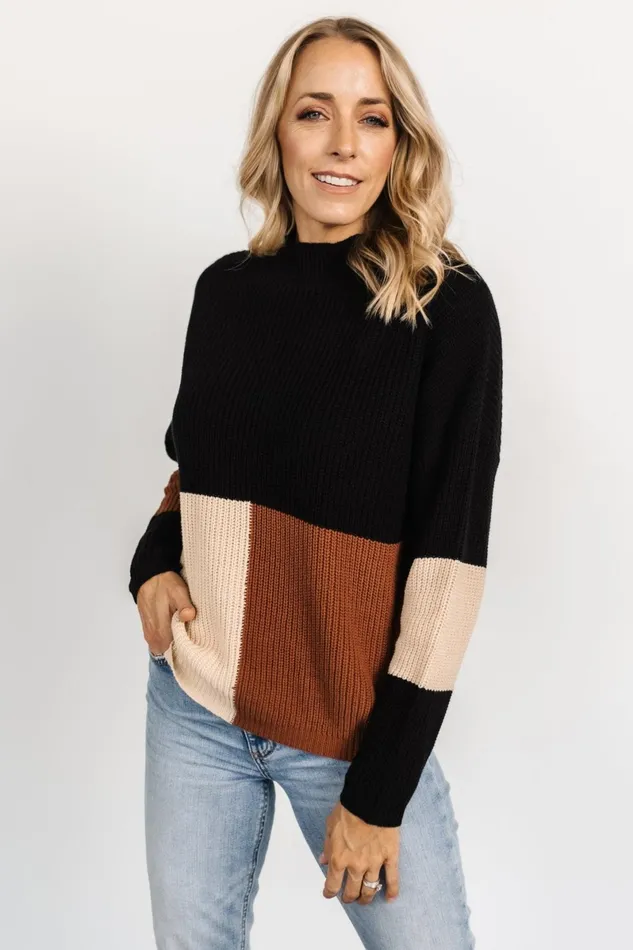 Dawson Knit Sweater Black Multi Women Baltic Born Sweaters