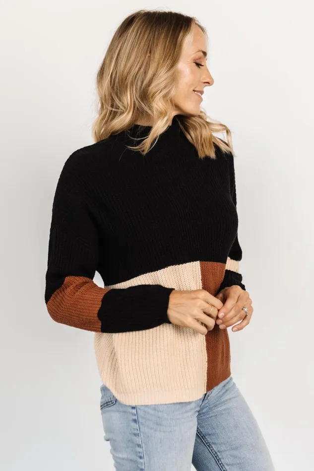 Dawson Knit Sweater Black Multi Women Baltic Born Sweaters