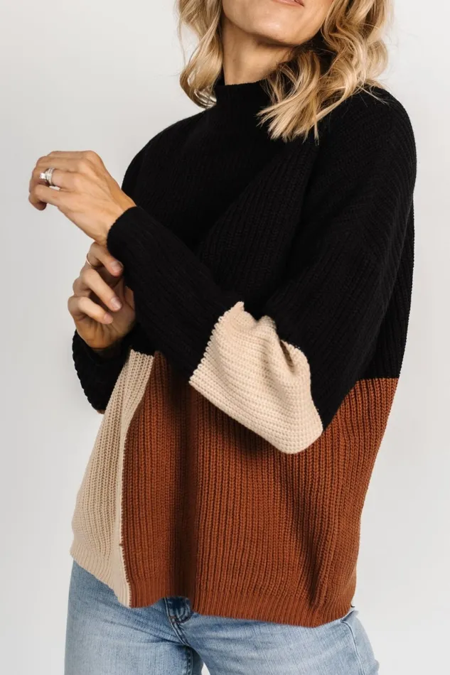 Dawson Knit Sweater Black Multi Women Baltic Born Sweaters
