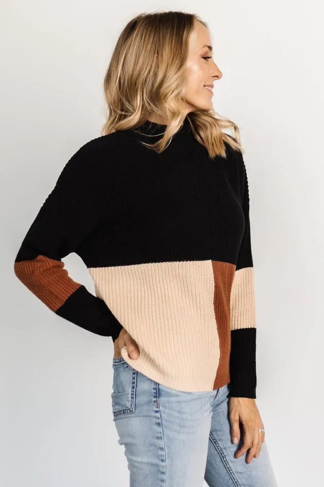 Dawson Knit Sweater Black Multi Women Baltic Born Sweaters